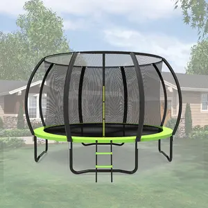 Zoshine Heavy Duty ngoài trời giải trí Trampoline cho trẻ em ngoài trời với bao vây NET và non-Slip thang