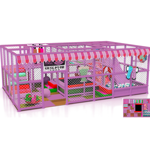 New Design <b>Plastic</b> Ball Pit Trampoline <b>Slide</b> Combo Indoor Playground Kid Soft Play Equipment - Product Image 6