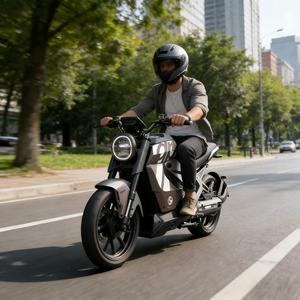 Moto Électrique Adulte à Batterie Lithium 72V 3000W, Moto <span class=keywords><strong>de</strong></span> Course Sportive, Moto Électrique - Product Image 2