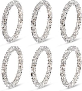 Rond de serviette en résine de qualité supérieure avec accessoire de table élégant et fonctionnel au fini brillant pour une utilisation quotidienne et spéciale - Product Image 2