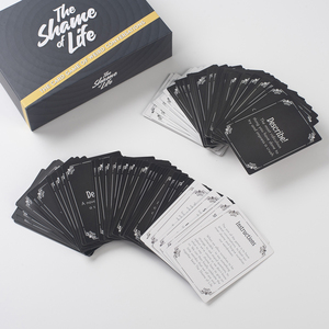 Пользовательские печатные черно-белые бумажные игровые карты с 2 палубами персонализированные игральные карты спортивные карты - Product Image 5