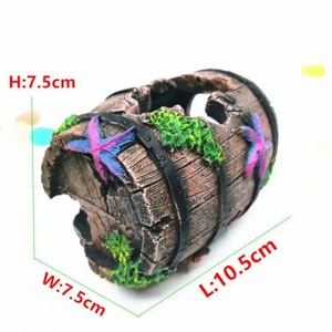 별 모양 깨진 통 장식 레진 베타 어항 액세서리 동굴 숨숨집 장식품 - Product Image 3