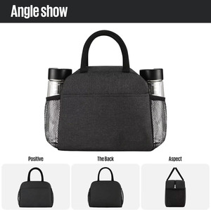 Bolsa Térmica para Almuerzo Oxford 300D de Poliéster Unisex de 8L (Cierre de Cremallera Negro) para Fiestas, Picnics y Viajes - Product Image 4