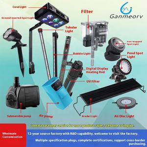 Lampe LED rectangulaire moderne en plastique pour aquarium d'eau de mer avec corail et plantes aquatiques, fournitures d'aménagement paysager pour aquarium - Product Image 3