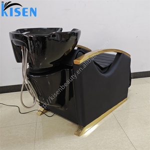 Sillón de Lavacabezas Kisen Simple con Lavabo de Cerámica, Material Limpio, Diseño Popular, Ajuste Eléctrico - Product Image 4