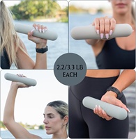 Haltères de Pilates en silicone souple personnalisés, vente en gros, directement de l'usine, pour la maison, le yoga et les exercices, poids libres pour femmes