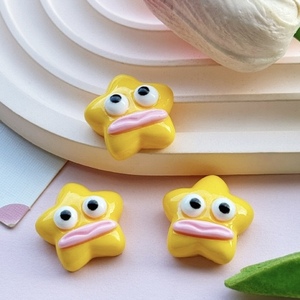<span class=keywords><strong>C1</strong></span> Nuevo y Popular Charm de Resina con Diseño de Dibujos Animados, Boca Grande y Divertida, Formas Surtidas, Suministros para Manualidades y Joyería DIY - Product Image 4