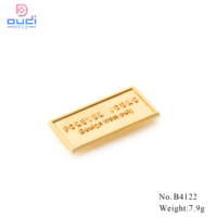 Label Logam Kustom DD untuk Tas, Tag Logam Berukir Laser untuk Botol Parfum