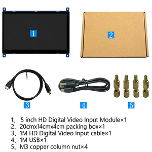 5-Zoll Raspberry Pi LCD-Anzeigemodul 800x480 TFT Touchscreen LED-Hintergrundbeleuchtung Anpassbare Größe 350 HD Digitaler Videoeingang - Product Image 6