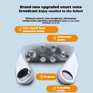 Masajeador de cuello eléctrico en forma de U al por mayor de fábrica para aliviar el dolor de tejido profundo con tecnología <span class=keywords><strong>Electro</strong></span>-Pulse - Product Image 2