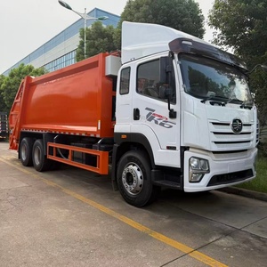 รถบรรทุกเก็บขยะ Faw ราคาโรงงาน 6x4 20CBM รถบดอัดขยะสำหรับขาย - Product Image 1