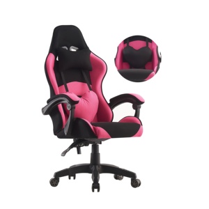 2026 Yeni Oyuncu Koltuğu Deri Yüksek Silla Gamer Koltukları Yumuşak Döner Kadın Pembe Oyuncu Koltuğu - Product Image 1