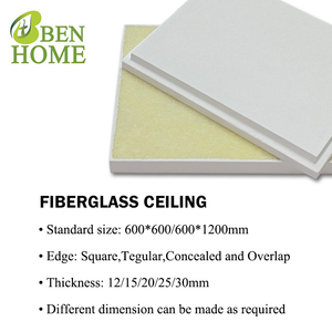 Plaques de <span class=keywords><strong>plafond</strong></span> en fibre de verre pour l'absorption acoustique et l'<span class=keywords><strong>isolation</strong></span> thermique dans les bureaux, les écoles et les intérieurs commerciaux - Product Image 4