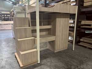 Offre Spéciale : Lit Mezzanine Moderne en Bois Style Ferme avec Toboggan et Bureau – Ensemble de Meubles pour Enfants - Product Image 2