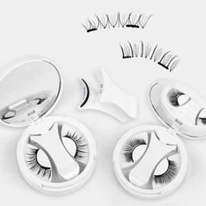 Faux <span class=keywords><strong>cils</strong></span> magnétiques 3D réutilisables avec 4 aimants, faux <span class=keywords><strong>cils</strong></span> <span class=keywords><strong>en</strong></span> bande avec outils de maquillage - Product Image 4