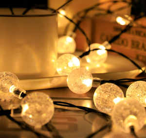 <span class=keywords><strong>Guirlande</strong></span> lumineuse extérieure à énergie solaire IP65 30LED, <span class=keywords><strong>guirlande</strong></span> féerique étanche avec éclairage décoratif boule de cristal à bulles - Product Image 6