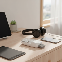 14-in-1 Peralatan Pembersih Elektronik Multifungsi Ramah Lingkungan dari Bahan ABS+TPU+Microfiber, Penyangga Ponsel, Pembersih Keyboard, Earbud, dan Layar