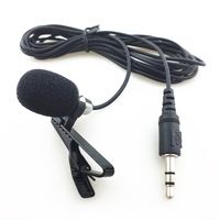 Microphone Lavalier à Condensateur R911 pour Ordinateur Portable et Téléphone, Câblé 3,5 mm, Léger, Portable, Omnidirectionnel, 50Hz-16KHz