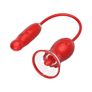 2023 Neueste Rose Toy 3 in 1 Klitoris stimulator Zunge lecken Teleskop Rose <span class=keywords><strong>Adult</strong></span> Sexspielzeug - Product Image 2