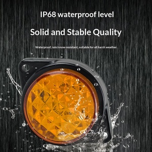 Nouvelles <span class=keywords><strong>feux</strong></span> <span class=keywords><strong>de</strong></span> <span class=keywords><strong>gabarit</strong></span> latéraux LED ronds miniatures à double fixation sur l'oreille, étanches IP68, 12V 24V, pour camions, remorques et fourgonnettes, vente en gros LJZ - Product Image 3