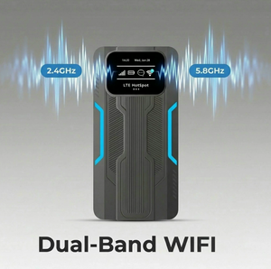 Routeur WiFi6 4G LTE de poche, double bande <span class=keywords><strong>2</strong></span>,4 GHz et 5,8 GHz, 300 Mbps, pare-feu, WPS, carte <span class=keywords><strong>SIM</strong></span>, QoS - Product Image 5