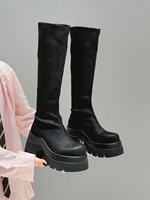 Bottes d'hiver élégantes pour femmes en cuir, à bout pointu, légères, pour un usage quotidien