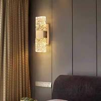 Lampe murale en cristal à effet d'ondulation d'eau de luxe BGST, salon, chambre à coucher, chevet, couloir, éclairage intérieur, décoration moderne