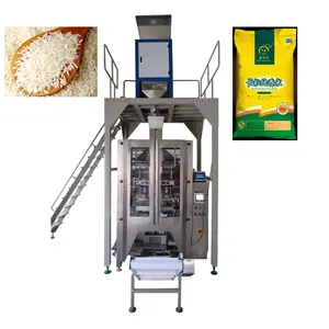 Machine de remplissage et d'emballage vertical, grand sac à riz automatique approuvé CE, pour le riz