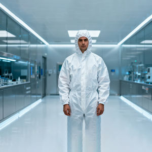 Combinaison de travail jetable de type 5b, type 6b, combinaison microporeuse antistatique - Product Image 3