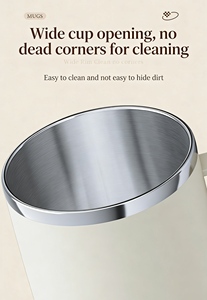 แก้วน้ำสแตนเลส 304 แบบพกพา มีฝาปิด ฉนวนสองชั้น ป้องกันการรั่วซึม เหมาะสำหรับกาแฟ ชา และเครื่องดื่ม - Product Image 3