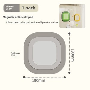 Sous-verre magnétique multifonctionnel 3-en-1 Sets de table en silicone antidérapants Coussin d'isolation thermique pour tables à manger-Minimum 2 pièces - Product Image 3