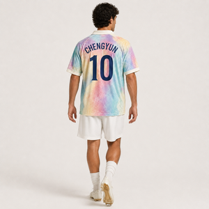<span class=keywords><strong>Maillot</strong></span> de football tie-dye psychédélique, <span class=keywords><strong>maillot</strong></span> de football rétro arc-en-ciel pastel, <span class=keywords><strong>maillot</strong></span> de football personnalisé - Product Image 2