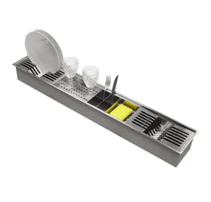 Best quality and low price polished kitchen sink over rack orange with long life