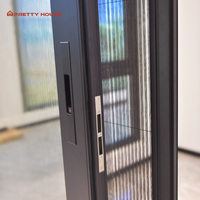 Porte coulissante moderne à double vitrage, résistante au vent, à rupture de pont thermique, insonorisée, pour balcon ou terrasse
