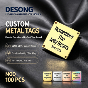 Logo en alliage de zinc à faible MOQ pour vêtements et sacs à dos, 100 pièces minimum, échantillon disponible, livraison rapide, sur mesure - Product Image 1