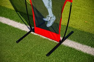 Filet de Pratique de Baseball Personnalisable avec Cible pour Lanceur, Conception de Pare-balles Humanoïde, en Polyester et Cadre en Fer avec Renfort en Fibre de Verre - Product Image 3