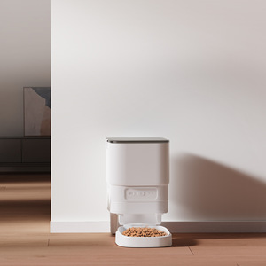 Keekeon 4L Smart Wi-Fi Pet <b>Feeder</b> White And Black Timed Metered Remote Controlled For <b>Cats</b> And Dogs - Product Image 1
