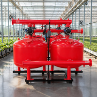 Système de filtration à sable à rétrolavage automatique durable 2-6 bars avec contrôle PLC anti-colmatage pour l'irrigation agricole
