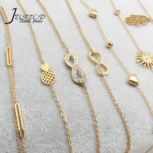 Produttore di gioielli varietà minimalista bracciali con ciondoli donna bracciale in acciaio inossidabile gioielli bracciali moda gioielli