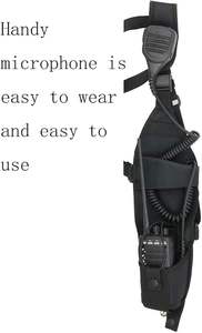 アウトドア旅行用ユニバーサルブラックポータブルダブルワイヤレスラジオ肩胸バックパックベストバッグ - Product Image 5