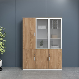 Bibliothèque multi-portes en panneaux de densité sur mesure, directement de l'usine, armoire de classement de bureau KEYA-0115, étagère en panneaux de densité KEYA-0115 - Product Image 4