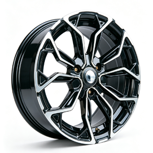 Jantes en aluminium haute performance Jihoo de 14/<span class=keywords><strong>15</strong></span> <span class=keywords><strong>pouces</strong></span> 4x100 noires/gunmetal pour <span class=keywords><strong>Renault</strong></span> - Product Image 2