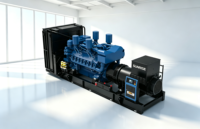 Générateur diesel refroidi par eau à châssis ouvert 530 kW 662,5 kVA 400 V 50 Hz avec protection AVR pour usage hospitalier et industriel