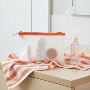 กระเป๋าใส่เครื่องสำอางและอุปกรณ์แต่งหน้าแบบมินิมอล  กระเป๋าใส EVA สำหรับล้างหน้า - Product Image 5