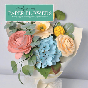 Custom Kids DIY <strong>Paper</strong> Flower <strong>Making</strong> <strong>Kit</strong> Make Your Own <strong>Paper</strong> Flower Toys Set Creative Children Arts and Crafts - Product Image 4