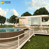 Dernière conception de maison mobile modulaire préfabriquée, hôtel extérieur écologique, entièrement personnalisable, équipée de manière intelligente, capsule spatiale