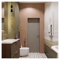 Porte intérieure moderne en MDF massif, ignifuge, insonorisée, étanche, pré-fabriquée, pour appartements