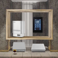 Huaxi SCA-45BS Desain Modern 4.5kw Pemanas Listrik Stainless Steel Ruang Sauna Uap Kering Panel Kontrol Komputer Colokan Hotel