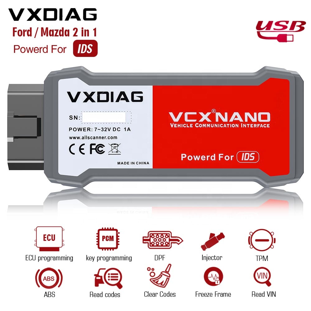 VXDIAG VCX NANO - Automotive Diagnostic Scanner for Ford/mazda