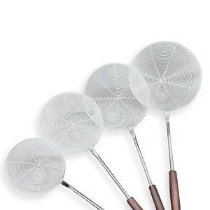 Xingqun Edelstahl-Drahtsieb 14cm 16cm 18cm 20cm mit Retro-Griff, Küchensieb zum Filtern von Frittieröl - Product Image 4